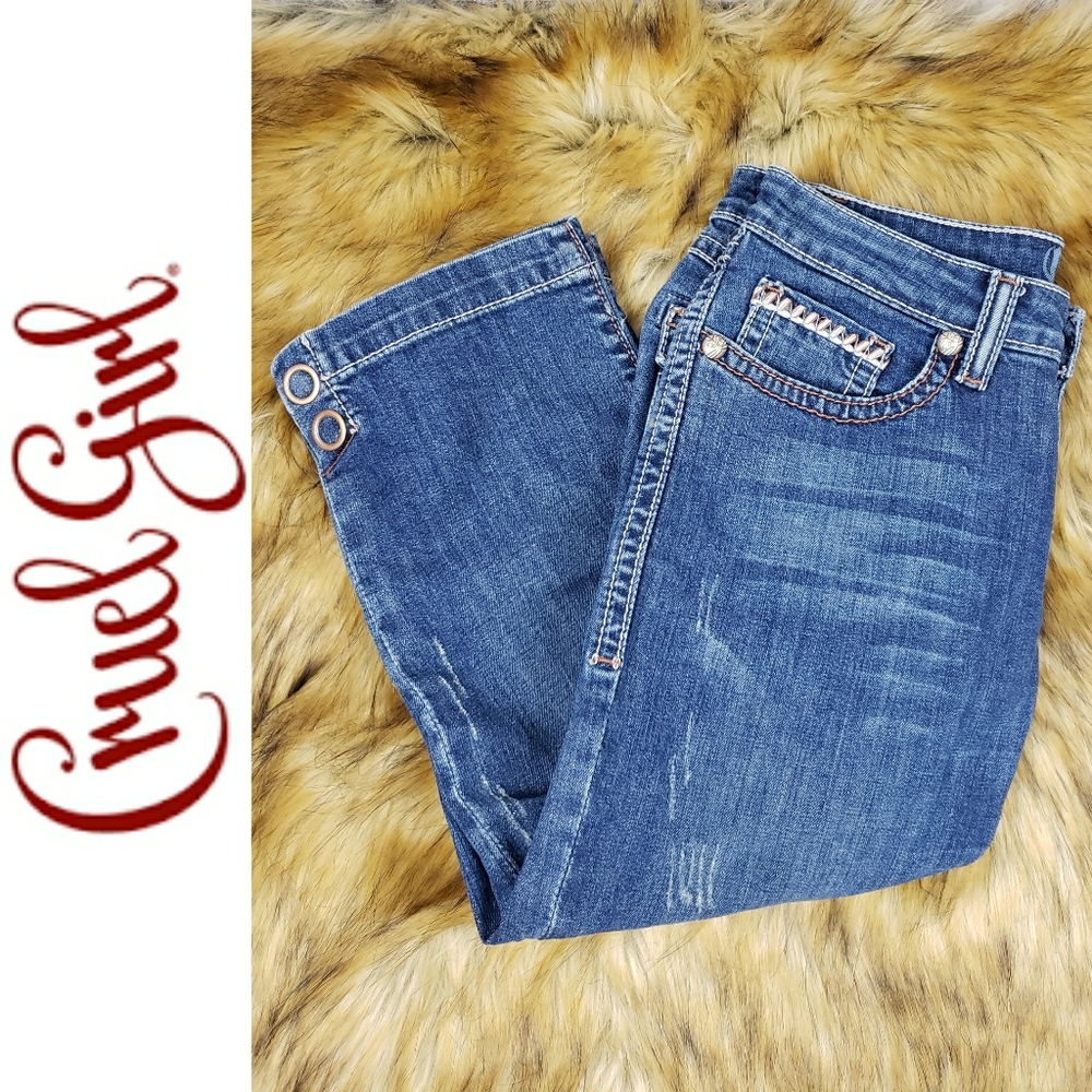 Cruel Girl Candace Cropped Jeans SZ 3